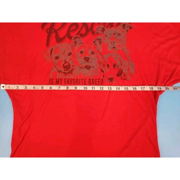 Womens Large Reasue Dog Tee Shirt Red Modropy Limited Edition - Picture 6 of 7